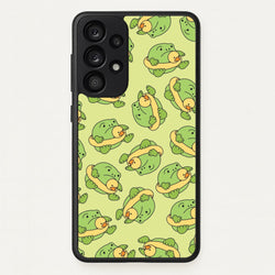 Frog Pattern - Plushy  - Plushy Phone Case for Galaxy A33