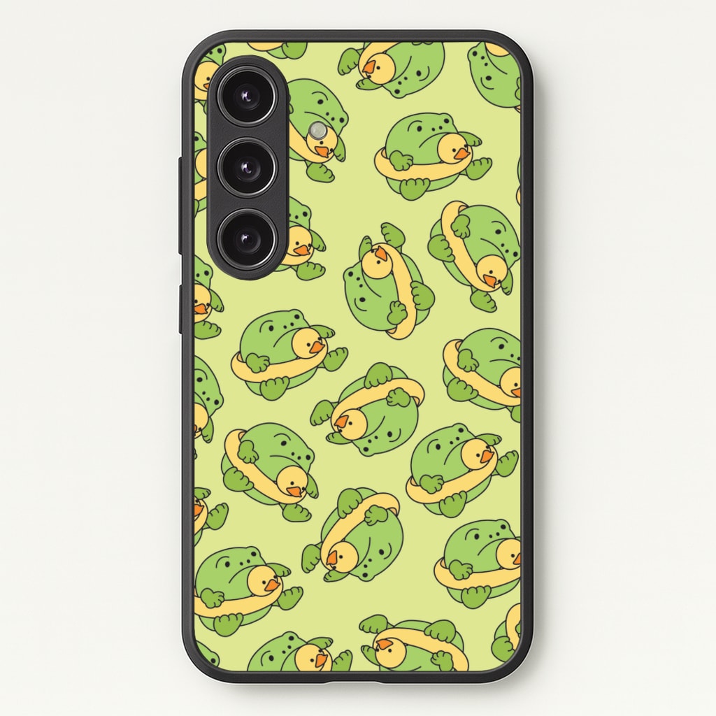 Frog Pattern - Plushy  - Plushy Phone Case for Galaxy S24