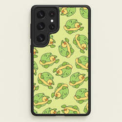 Frog Pattern - Plushy  - Plushy Phone Case for Galaxy S23 Ultra