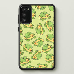 Frog Pattern - Plushy  - Plushy Phone Case for Galaxy S20FE