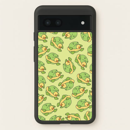 Frog Pattern - Plushy  - Plushy Phone Case for Google Pixel 7a