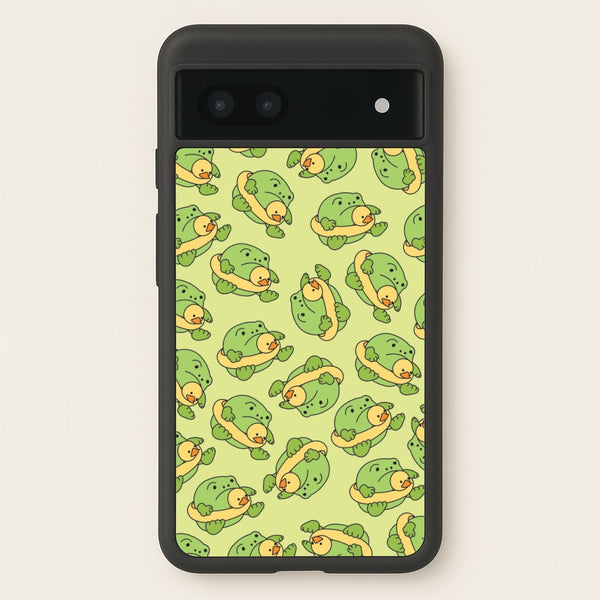 Frog Pattern - Plushy  - Plushy Phone Case for Google Pixel 7a
