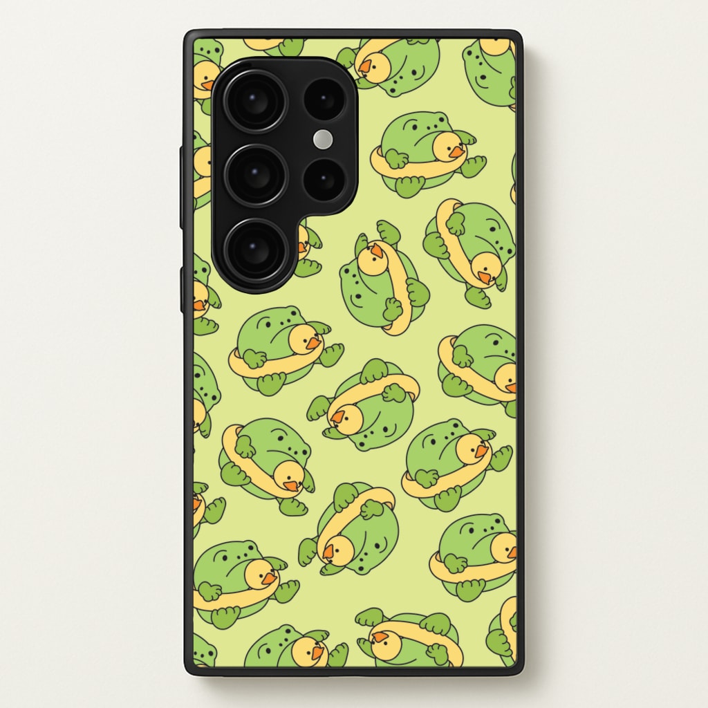 Frog Pattern - Plushy  - Plushy Phone Case for Galaxy S24 Ultra