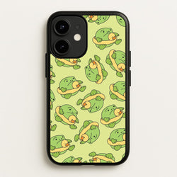 Frog Pattern - Plushy  - Plushy Phone Case for iPhone 12 Mini