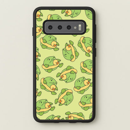 Frog Pattern - Plushy  - Plushy Phone Case for Galaxy S10 Plus