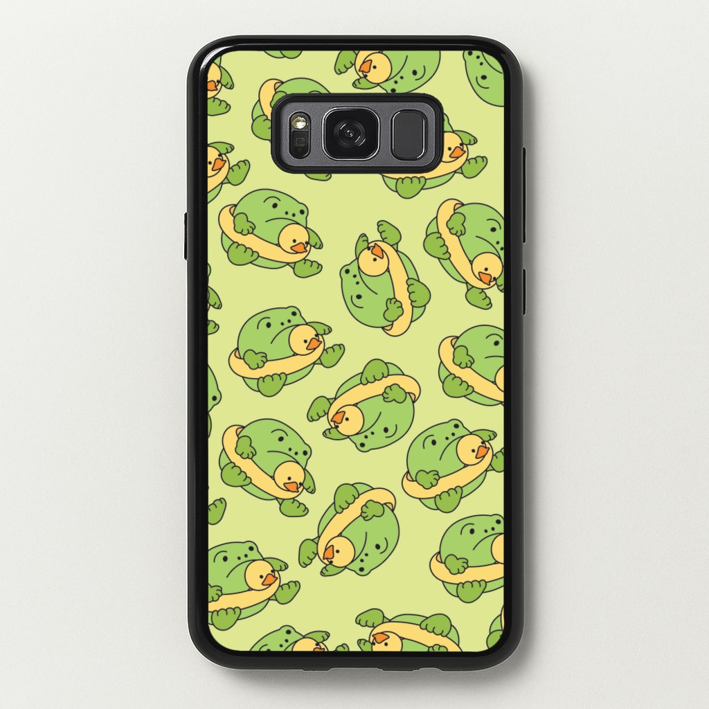 Frog Pattern - Plushy  - Plushy Phone Case for Galaxy S8