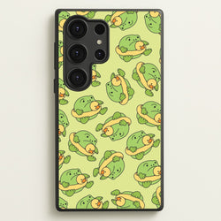 Frog Pattern - Plushy  - Plushy Phone Case for Galaxy S25 Ultra