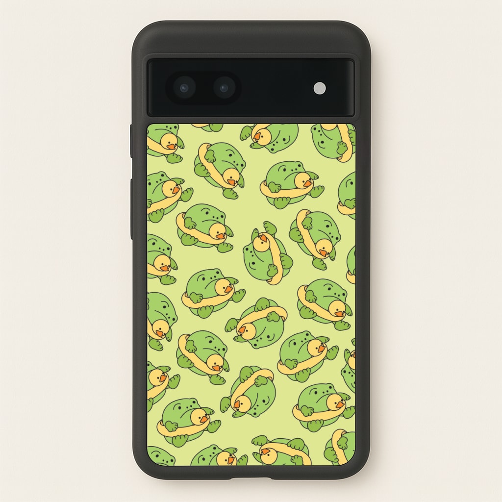 Frog Pattern - Plushy  - Plushy Phone Case for Google Pixel 6a