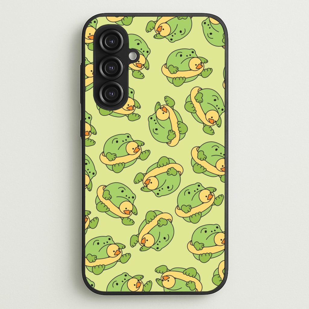 Frog Pattern - Plushy  - Plushy Phone Case for Galaxy S23FE