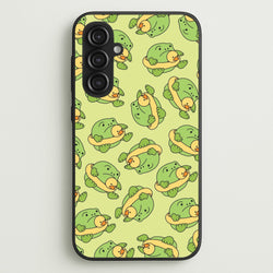 Frog Pattern - Plushy  - Plushy Phone Case for Galaxy S23FE