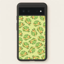 Frog Pattern - Plushy  - Plushy Phone Case for Google Pixel 6