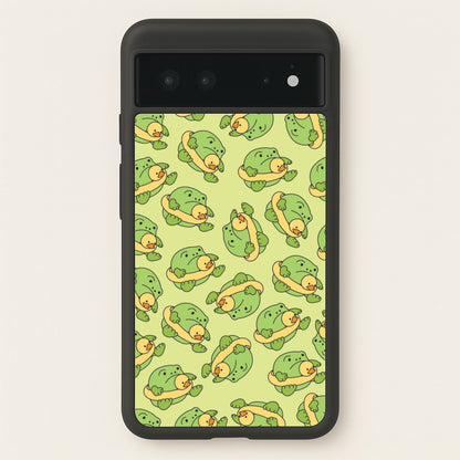 Frog Pattern - Plushy  - Plushy Phone Case for Google Pixel 6