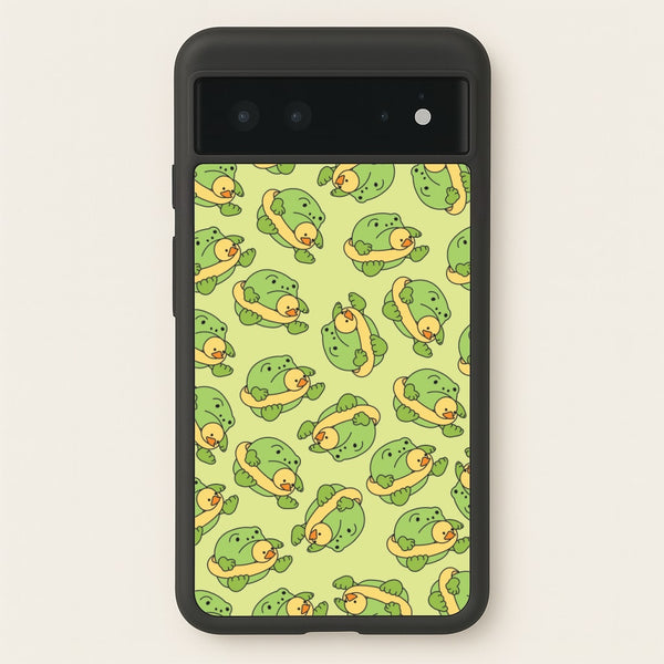 Frog Pattern - Plushy  - Plushy Phone Case for Google Pixel 6