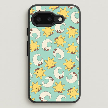 Stars And Moon Pattern - Plushy  - Plushy Phone Case for Google Pixel 9a