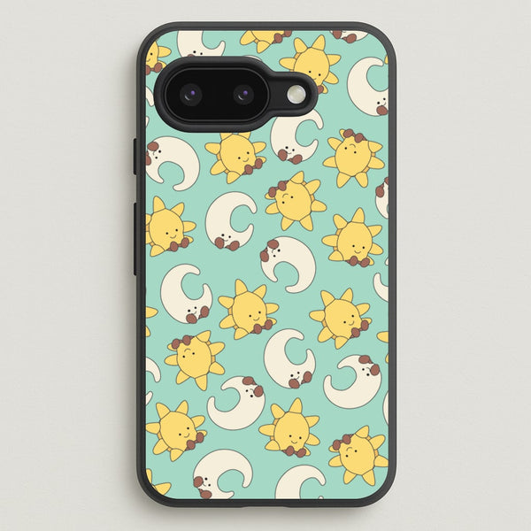 Stars And Moon Pattern - Plushy  - Plushy Phone Case for Google Pixel 9a