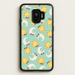 Stars And Moon Pattern - Plushy  - Plushy Phone Case for Galaxy S9