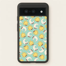 Stars And Moon Pattern - Plushy  - Plushy Phone Case for Google Pixel 8