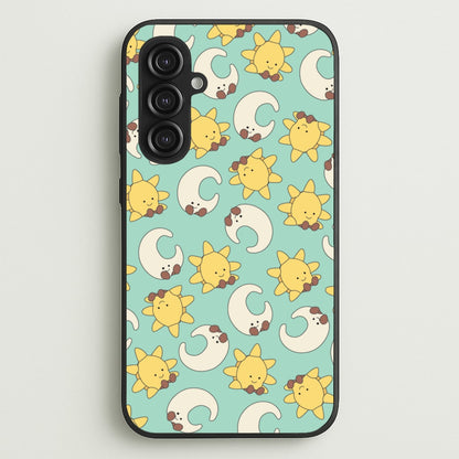 Stars And Moon Pattern - Plushy  - Plushy Phone Case for Galaxy S23FE