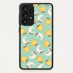 Stars And Moon Pattern - Plushy  - Plushy Phone Case for Galaxy A33