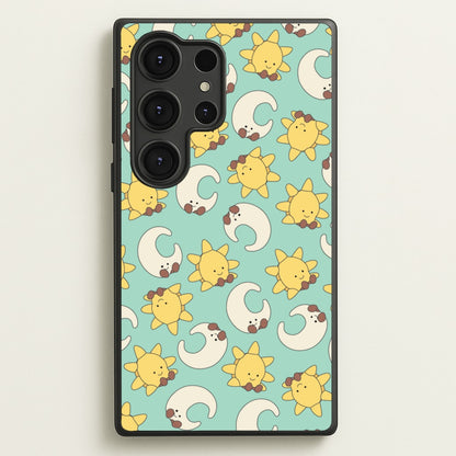 Stars And Moon Pattern - Plushy  - Plushy Phone Case for Galaxy S25 Ultra