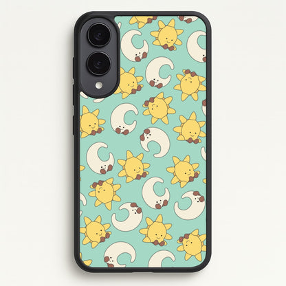 Stars And Moon Pattern - Plushy  - Plushy Phone Case for Galaxy S25 Edge