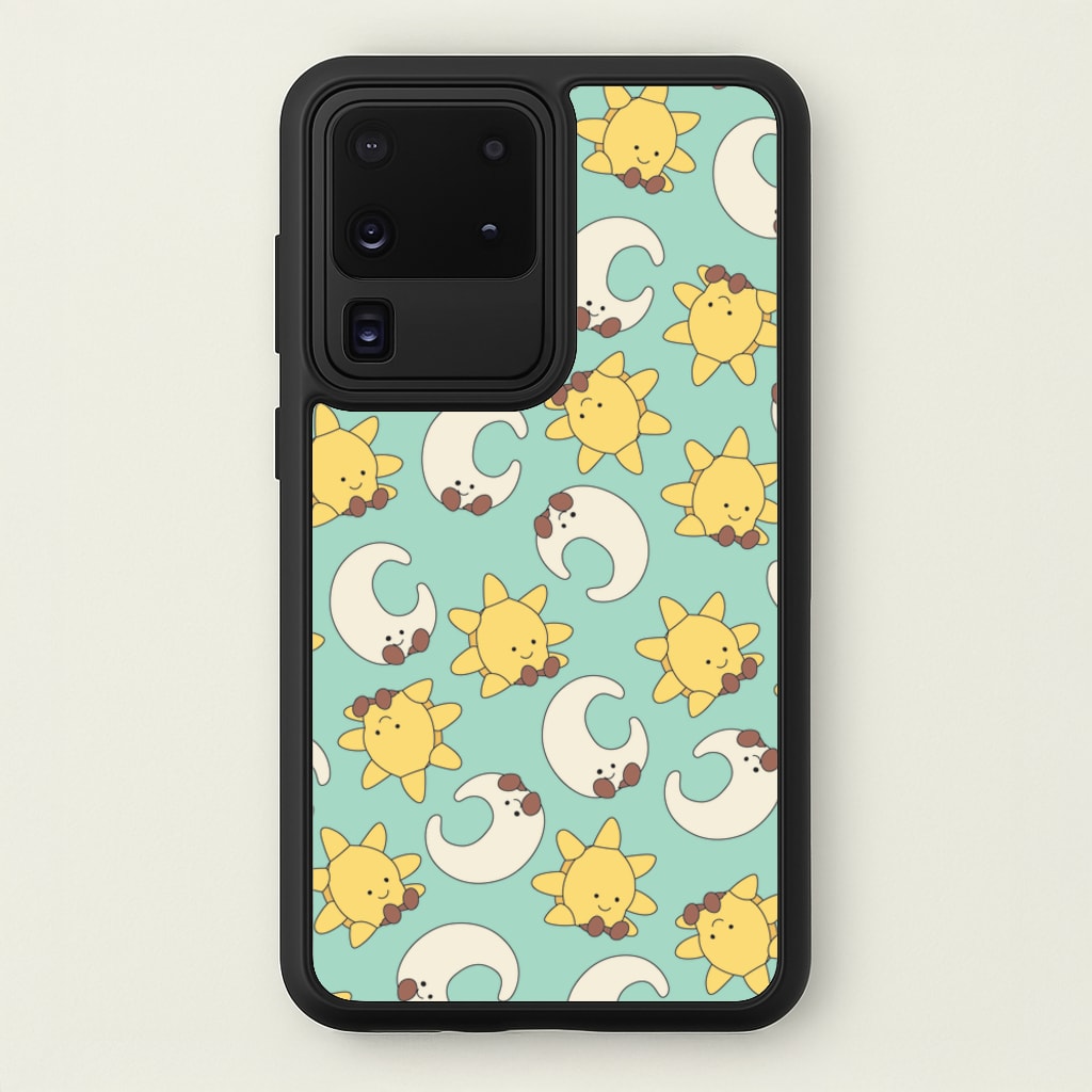 Stars And Moon Pattern - Plushy  - Plushy Phone Case for Galaxy S20 Ultra