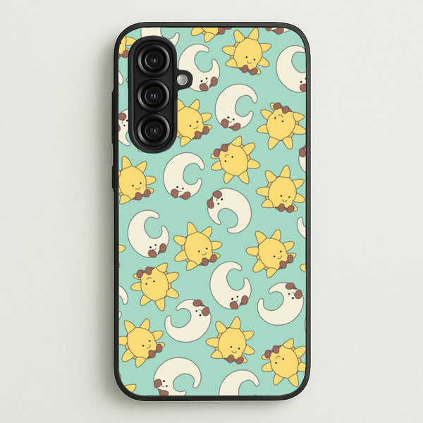 Stars And Moon Pattern - Plushy  - Plushy Phone Case for Galaxy A16
