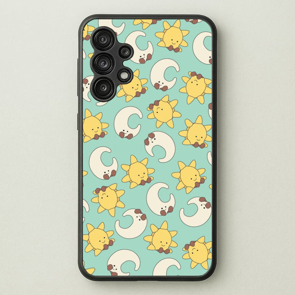 Stars And Moon Pattern - Plushy  - Plushy Phone Case for Galaxy A13