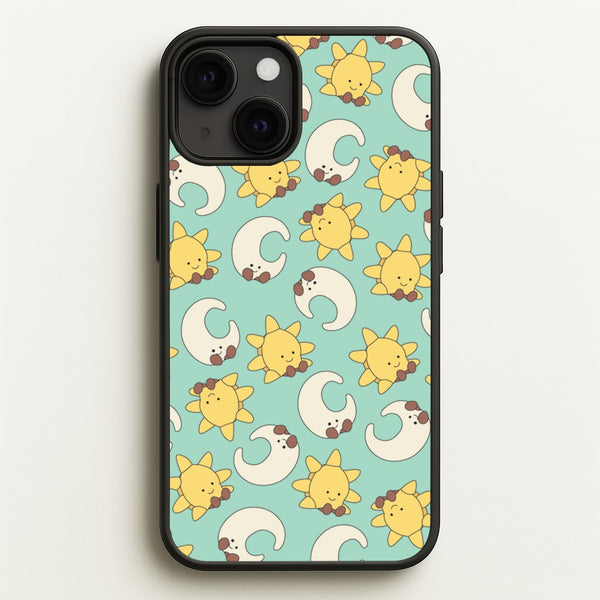 Stars And Moon Pattern - Plushy  - Plushy Phone Case for iPhone 13 Mini