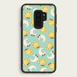 Stars And Moon Pattern - Plushy  - Plushy Phone Case for Galaxy S9 Plus