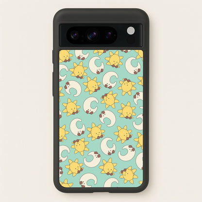 Stars And Moon Pattern - Plushy  - Plushy Phone Case for Google Pixel 8 Pro