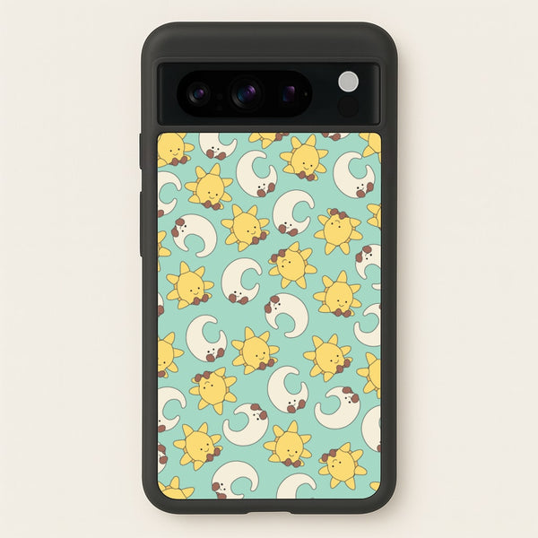 Stars And Moon Pattern - Plushy  - Plushy Phone Case for Google Pixel 8 Pro