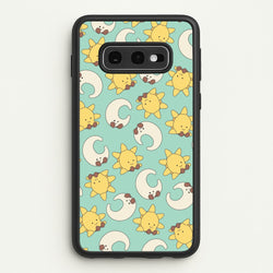 Stars And Moon Pattern - Plushy  - Plushy Phone Case for Galaxy S10e
