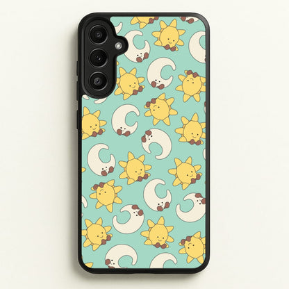 Stars And Moon Pattern - Plushy  - Plushy Phone Case for Galaxy A34