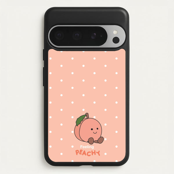Peach Pattern  - Plushy Phone Case for Google Pixel 9 Pro XL