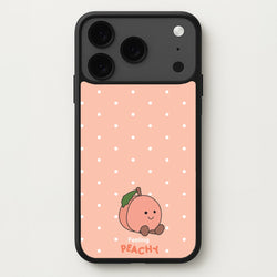 Peach Pattern Phone Case for iPhone 17 Pro Max