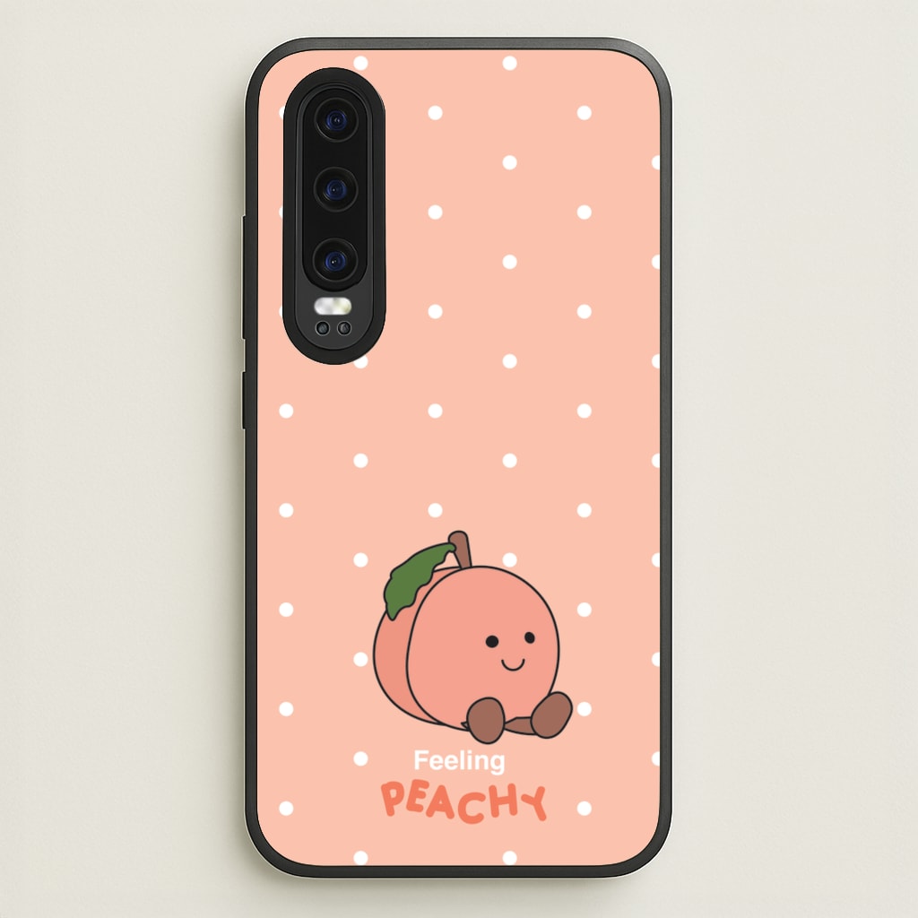 Peach Pattern  - Plushy Phone Case for Huawei P30