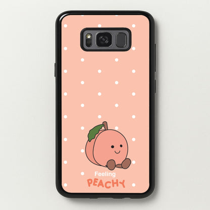 Peach Pattern  - Plushy Phone Case for Galaxy S8 Plus