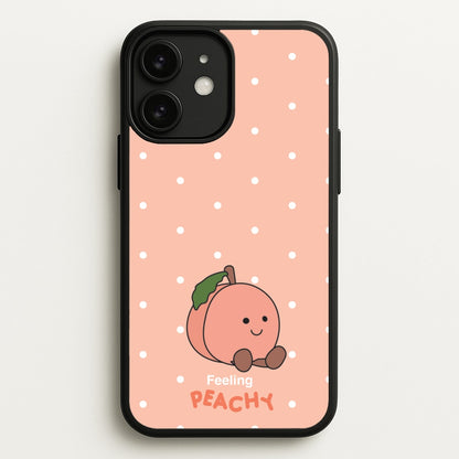 Peach Pattern  - Plushy Phone Case for iPhone 11