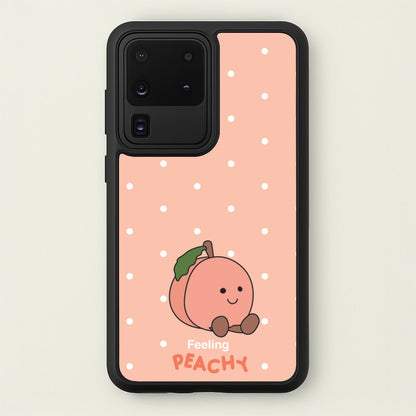 Peach Pattern  - Plushy Phone Case for Galaxy S20 Ultra
