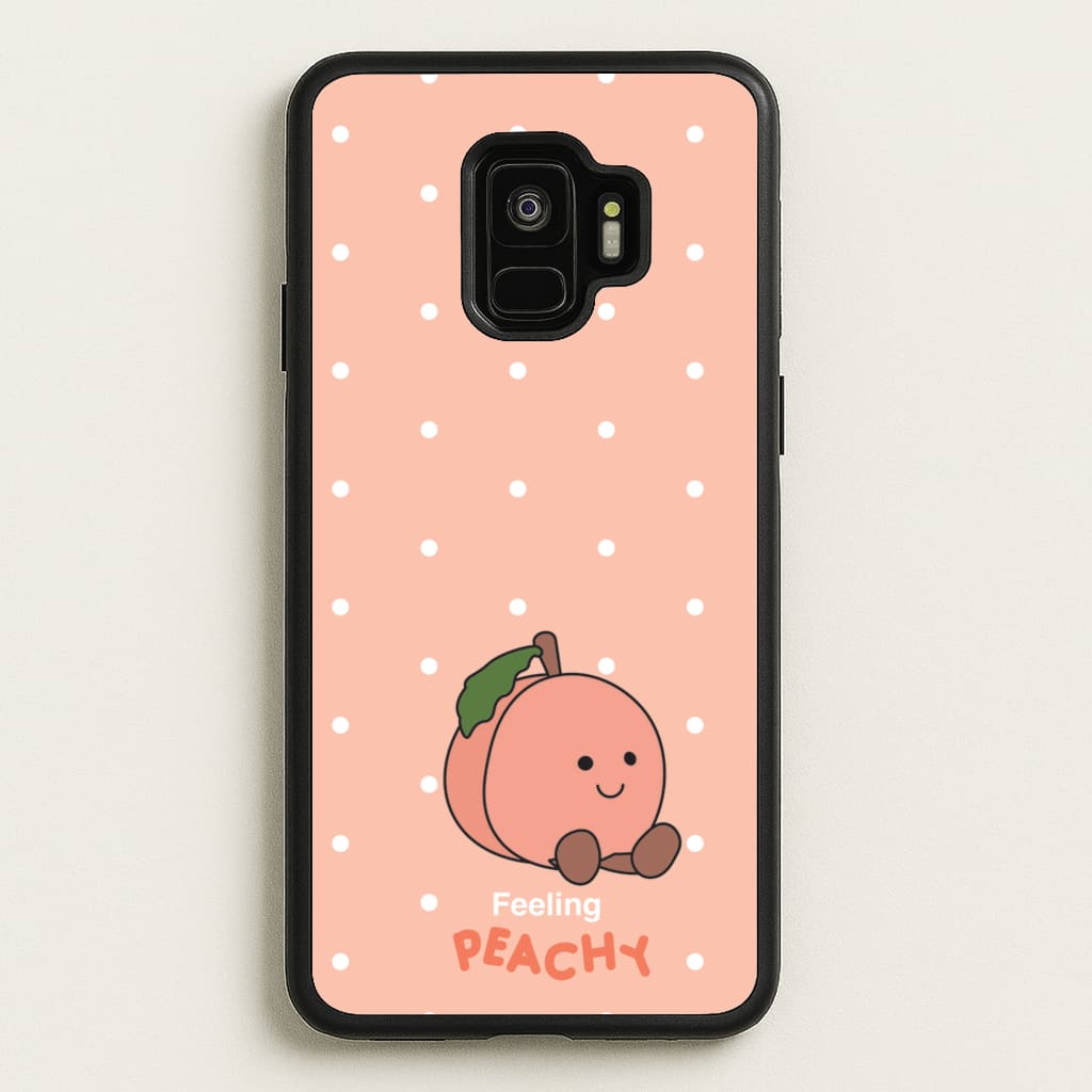 Peach Pattern  - Plushy Phone Case for Galaxy S9