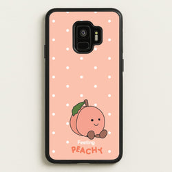 Peach Pattern  - Plushy Phone Case for Galaxy S9