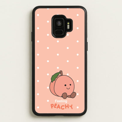 Peach Pattern  - Plushy Phone Case for Galaxy S9