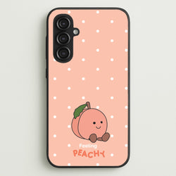 Peach Pattern  - Plushy Phone Case for Galaxy S23FE