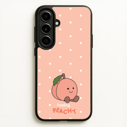 Peach Pattern  - Plushy Phone Case for Galaxy A56