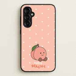 Peach Pattern  - Plushy Phone Case for Galaxy A54