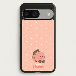 Peach Pattern  - Plushy Phone Case for Google Pixel 9 / 9 Pro