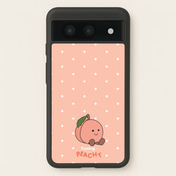 Peach Pattern  - Plushy Phone Case for Google Pixel 8a