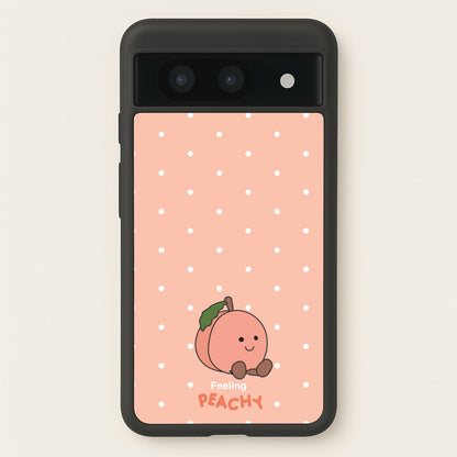 Peach Pattern  - Plushy Phone Case for Google Pixel 8a