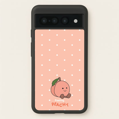 Peach Pattern  - Plushy Phone Case for Google Pixel 7 Pro